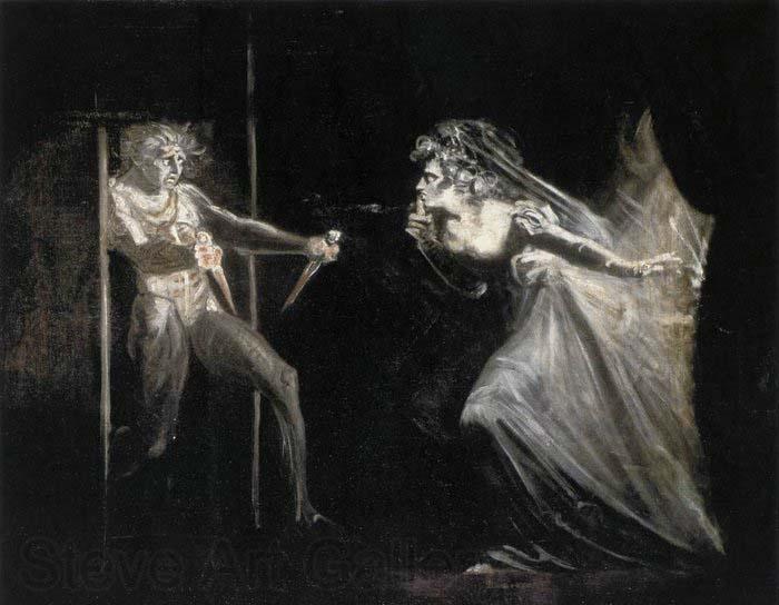 Johann Heinrich Fuseli Lady Macbeth with the Daggers Spain oil painting art